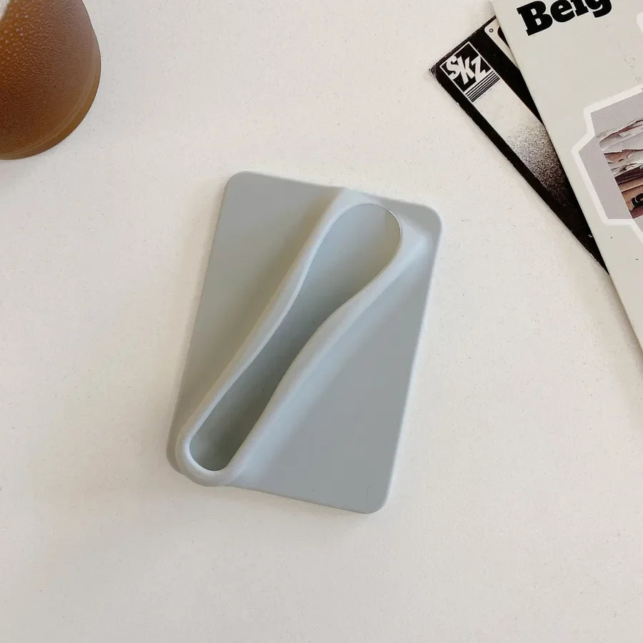 Simple Style Solid Color Silica Gel Phone Cases Phone Ring Grips