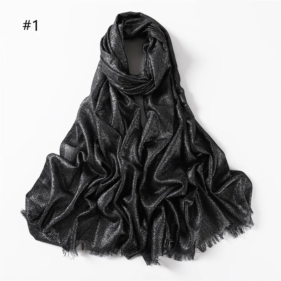 women's fashion solid color rayon cotton linen scarves