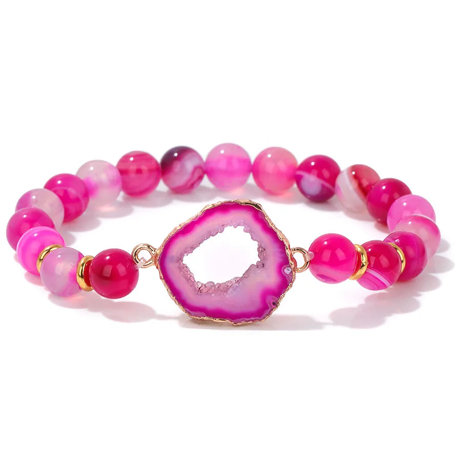 Simple Style Geometric natural stone Bracelets In Bulk