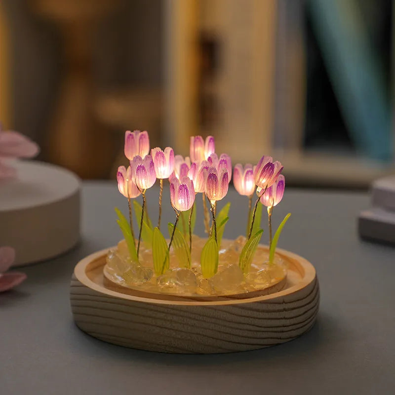 casual romantic floral glass artificial decorations