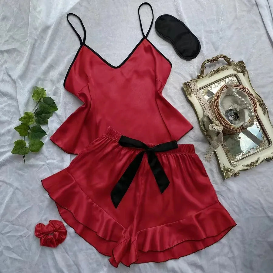 Pure Desire  Style Sexy Lingerie Set Women's Fun Sleepwear Three-Point Net Shirt Women's Underwear