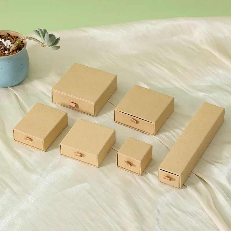 Basic Solid Color Paper Jewelry Boxes