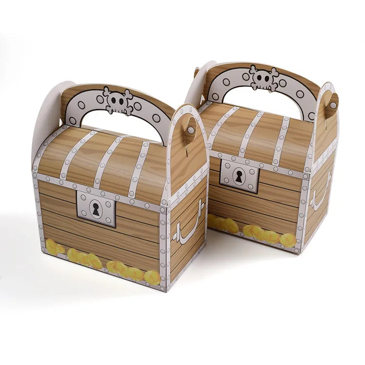 Cute Treasure Box Paper Casual Gift Wrapping Supplies Gift Box Party Supplies Gift Wrapping Supplies 1 Piece
