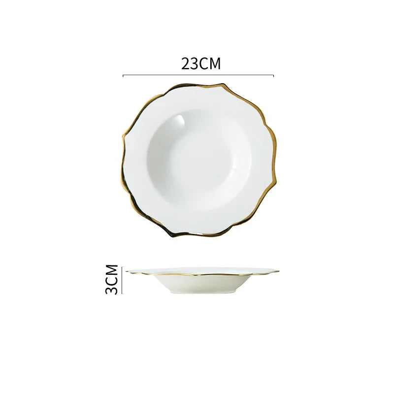 Elegant Stripe ceramics plate 1 Piece