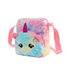 Kid'S Flannel Moon  Cute Square Zipper Crossbody Bag