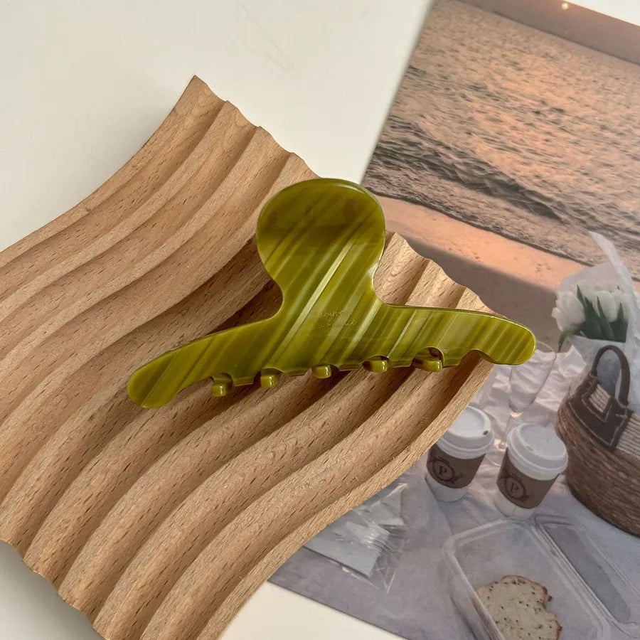 French Gradient Smokey Hair Claw Clip Acetate Half Updo Shark Clamp New  Stylish Hair Accessories Women's Headwear