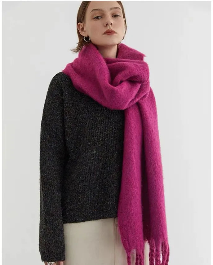 Unisex Casual Simple Style Classic Style Lattice Imitation cashmere Scarf