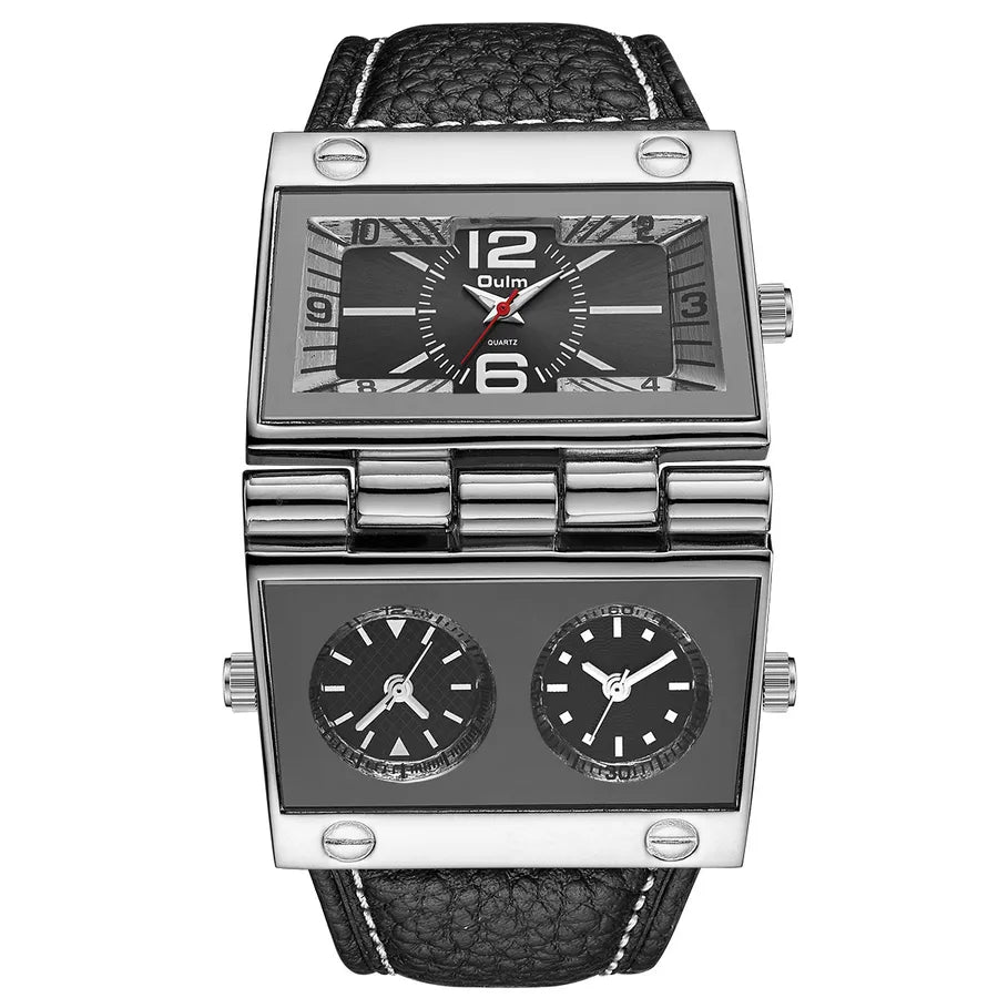 basic classic style solid color buckle quartz men's watches