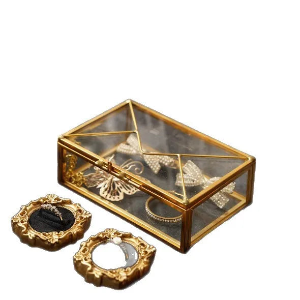 Brown Vintage Jewelry Display Stand Bracelet Necklace Holder Photography Props Ring Tray Ornament Stand Fashion Accessories