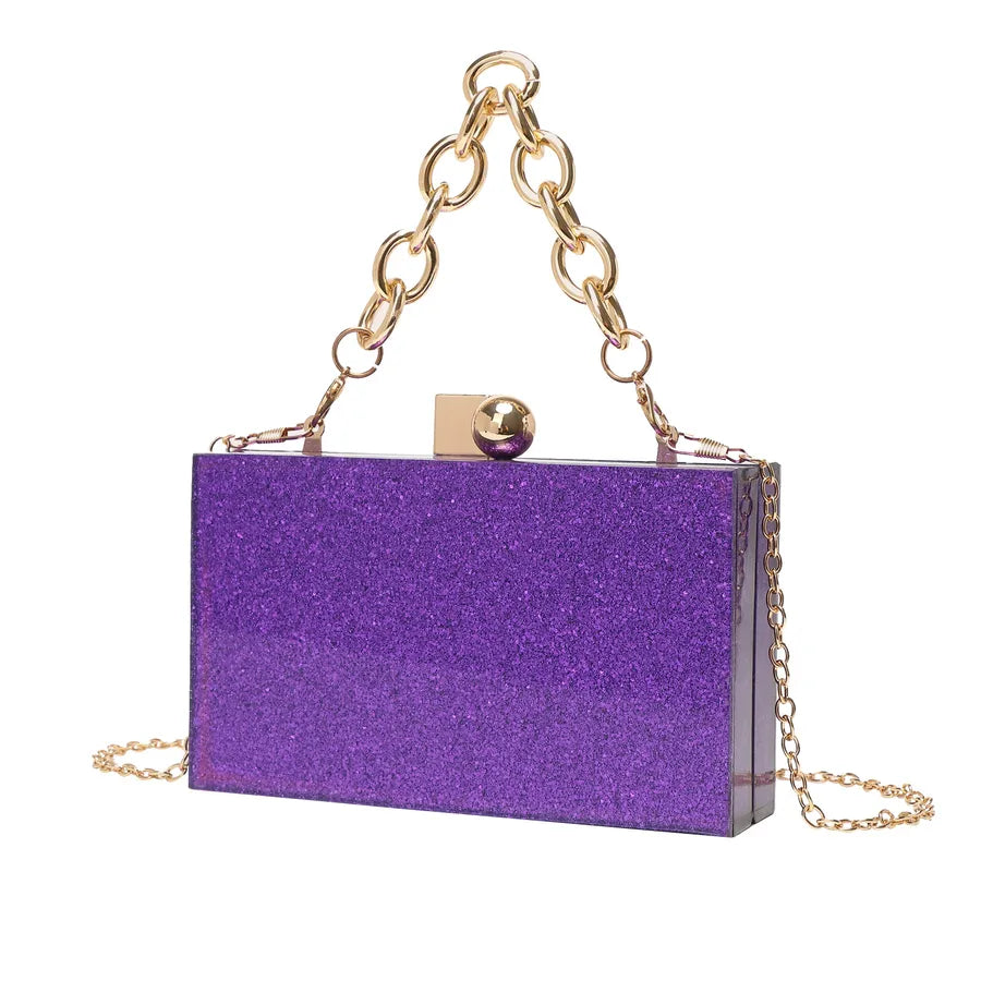 new evening bag acrylic portable crossbody wedding banquet women's clutch   exclusive