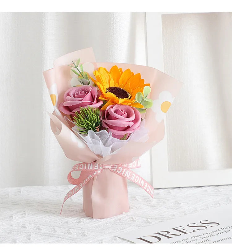 Valentine'S Day Romantic Multicolor Soap Flower Artificial flowers