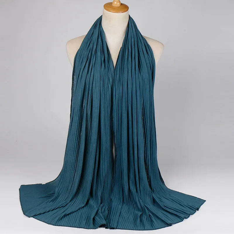 Women's Retro Classic Style Solid Color Blending Silk Scarf