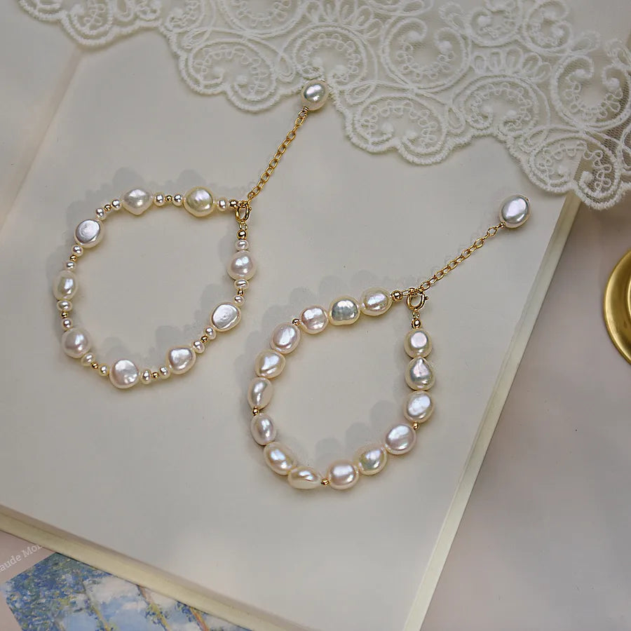 Alloy Freshwater Pearl Irregular Bracelets
