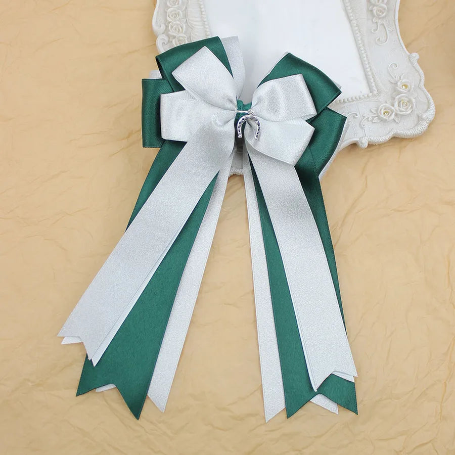 Equestrian Competition Bow Four-layer Ribbon Heavy Industry Hair Accessories Headwear Children Girl Horse Riding Hair Accessories