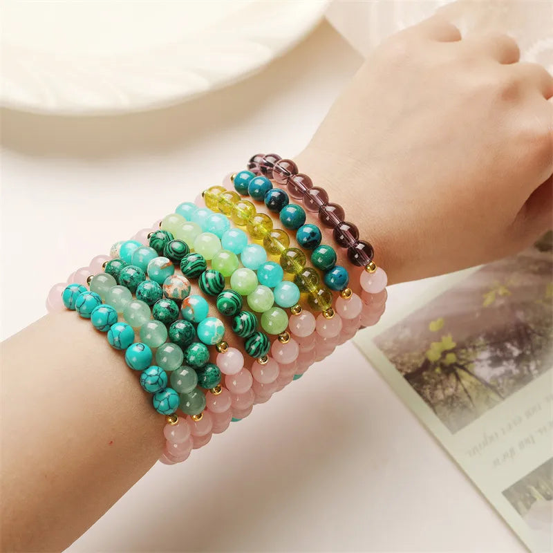 Casual Elegant  Geometric natural stone Crystal Bracelets In Bulk