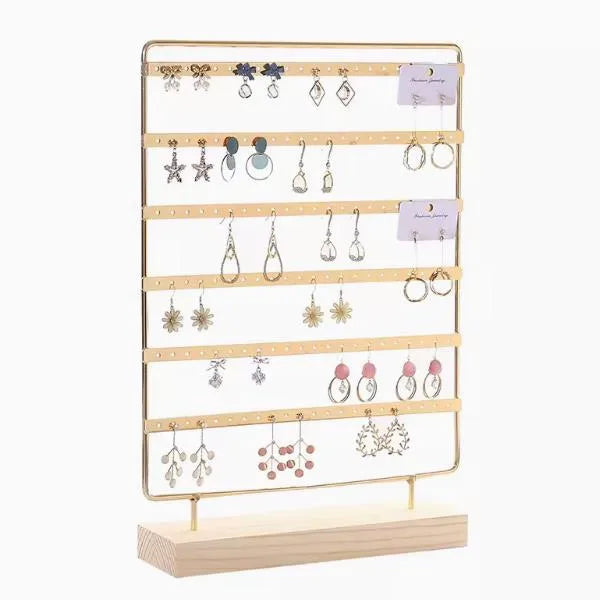 hot selling jewelry rack earrings display stand removable wooden bottom earrings Jewelry earrings storage rack