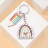 Simple Style Letter pencil Wood Teachers' Day Unisex Keychain