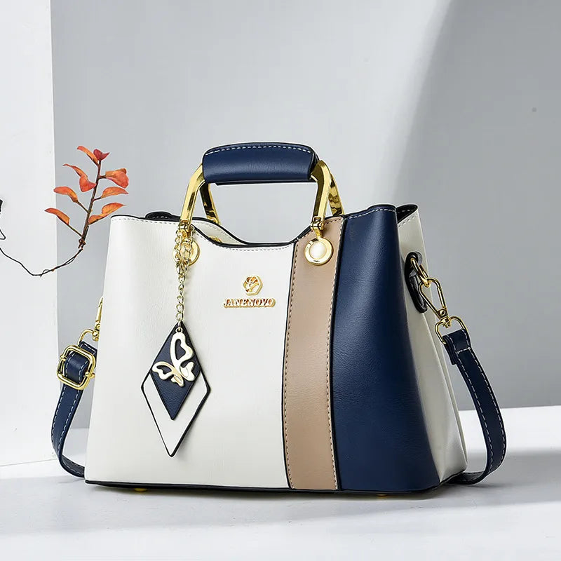 women's large all seasons pu leather classic style handbag