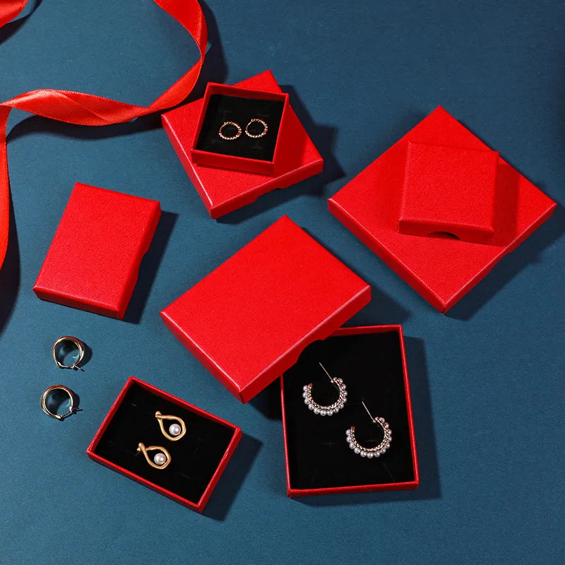 1 Piece Paper Simple Style Classic Style Holiday Daily Solid Color Jewelry Boxes