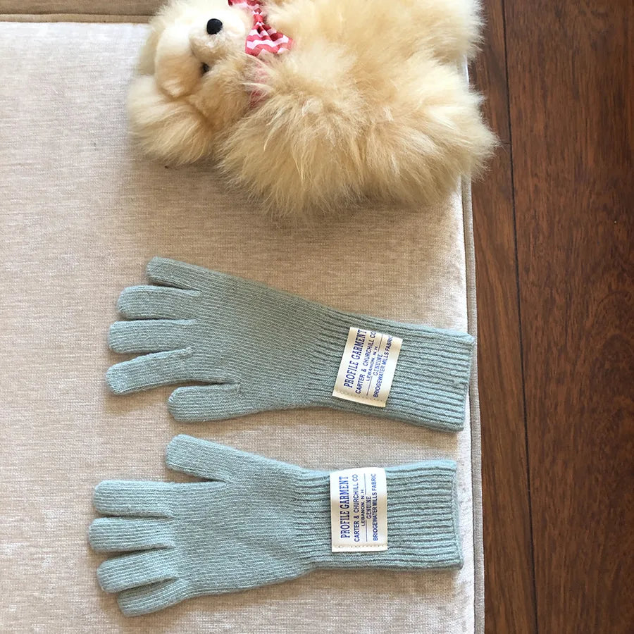 unisex basic solid color gloves 1 pair