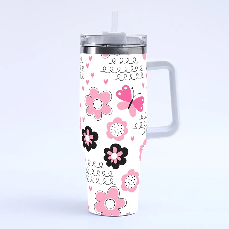 Valentine'S Day Casual Elegant Glam Letter 201 Stainless Steel 304 Stainless Steel Thermos Cup 1 Piece