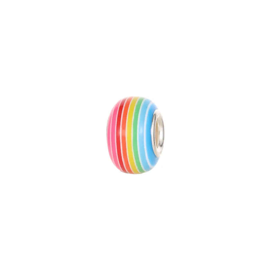 100 PCS/Package 8 * 14mm Resin Round Color Block Beads
