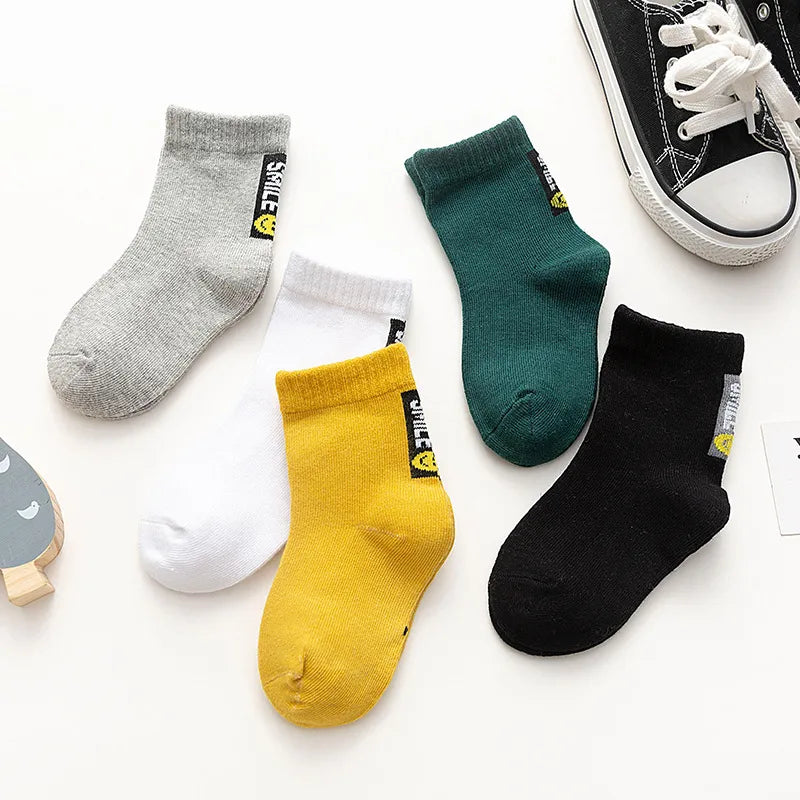 New Children's Socks Spring and Autumn Cotton Cartoon Children's Socks Boys and Girls Baby Socks Autumn and Winter Cute Children's Socks Wholesale