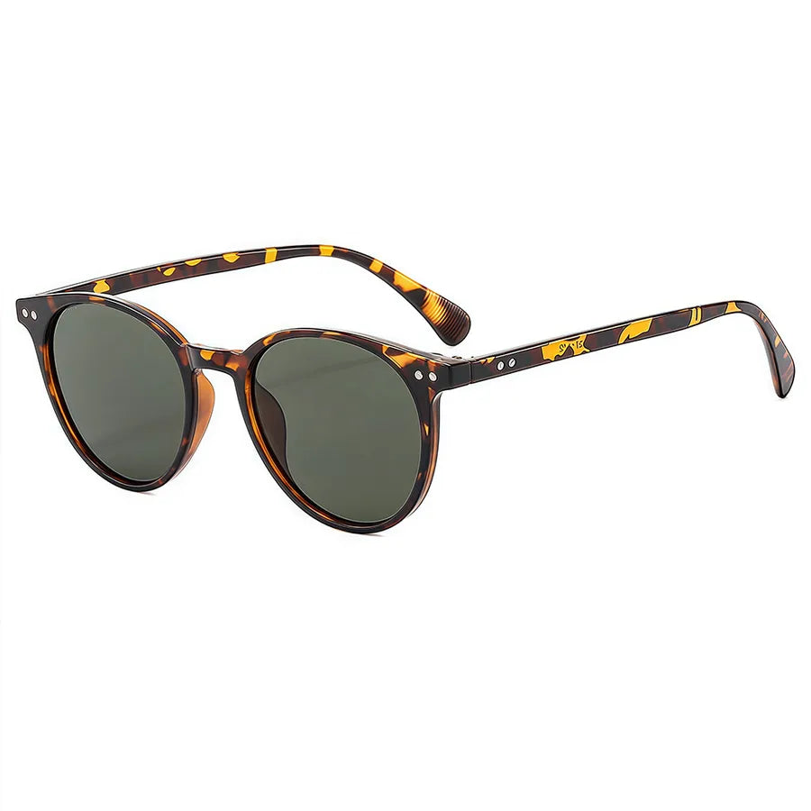 Simple Style Color Block Pc Round Frame Full Frame Women's Sunglasses