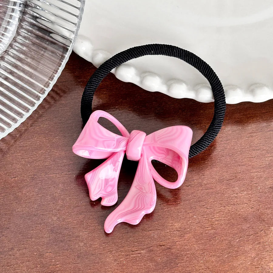 Sweet Versatile 3D Butterfly Knot Hair Clip High Ponytail Side Duckbill Clip Acetate Hair Accessories For Women Simple Style