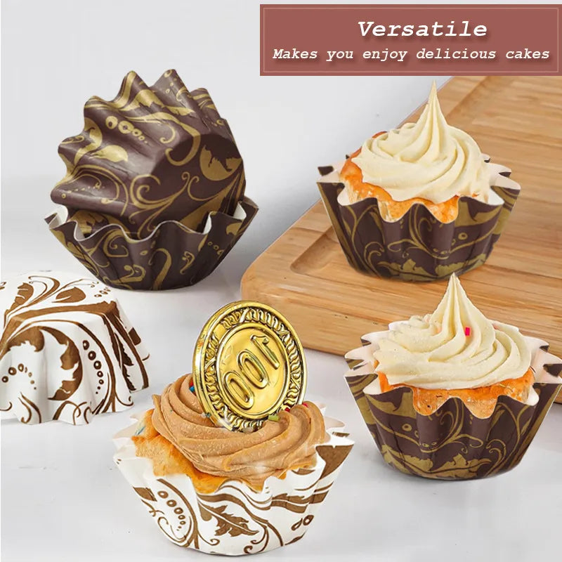 Simple Style Printing Coated paper Bakeware cake cups