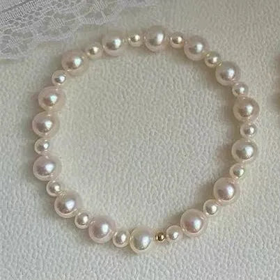 Beaded Chain Bracelets Elegant Simple Style