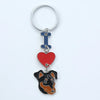 1 Piece Cute Letter Dog Heart Shape Zinc alloy Unisex Slip-on Keychain