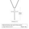 Wholesale Jewelry Religion Cross 304 Stainless Steel Pendant Necklace