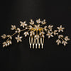 Luxury Flower Zircon Hair Comb Wedding Dress Jewelry Fashion Handmade Hair Comb Hair Accessories