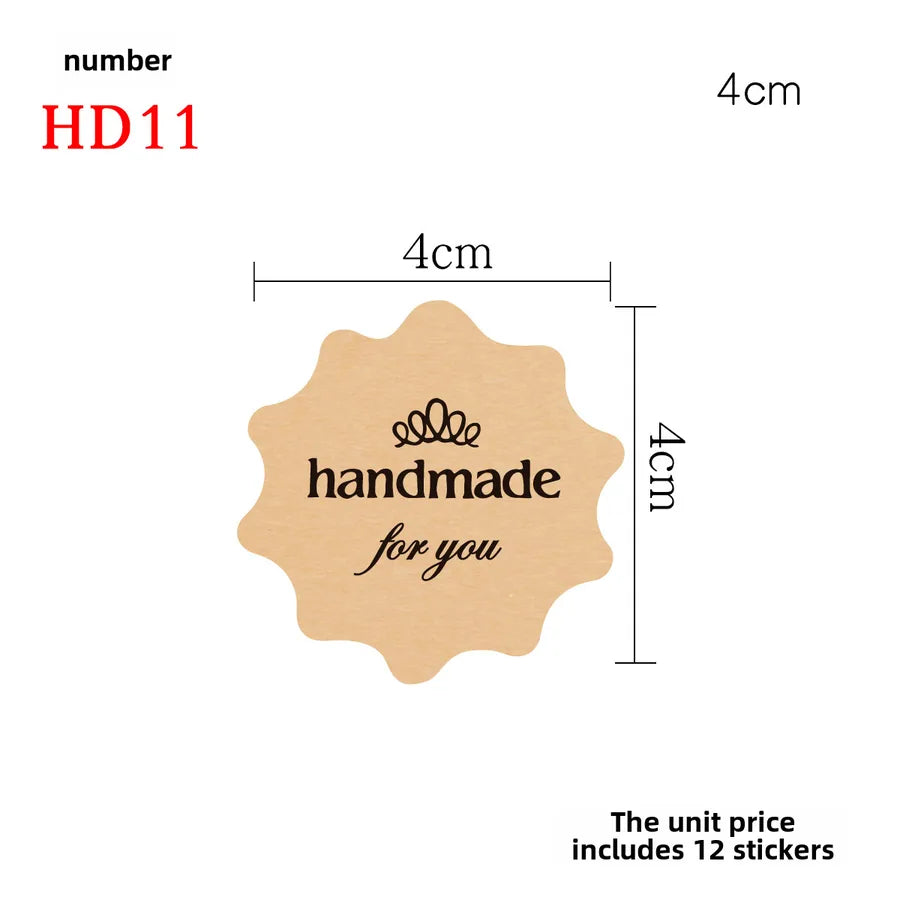 hand made sticker black pudding sticker baking push push music handmade sealing adhesive