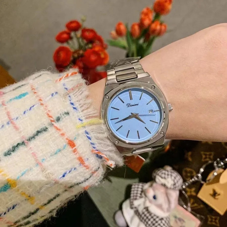 Vintage Style Classic Style Round Single Folding Buckle Quartz Watch Women's Watches