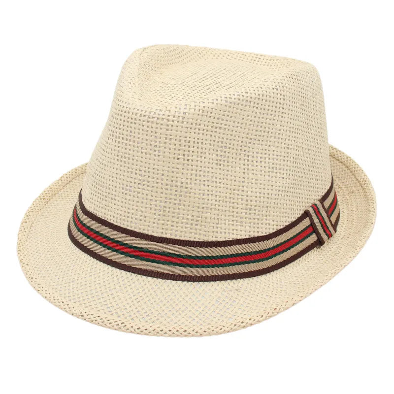 Unisex Basic Vacation Solid Color Big Eaves Straw Hat