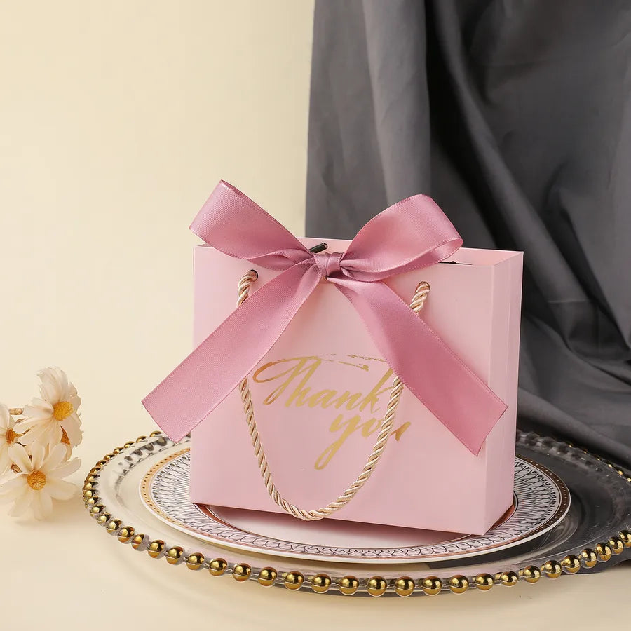 Wedding Letter Bow Knot Paper Holiday Wedding Party Gift Bags