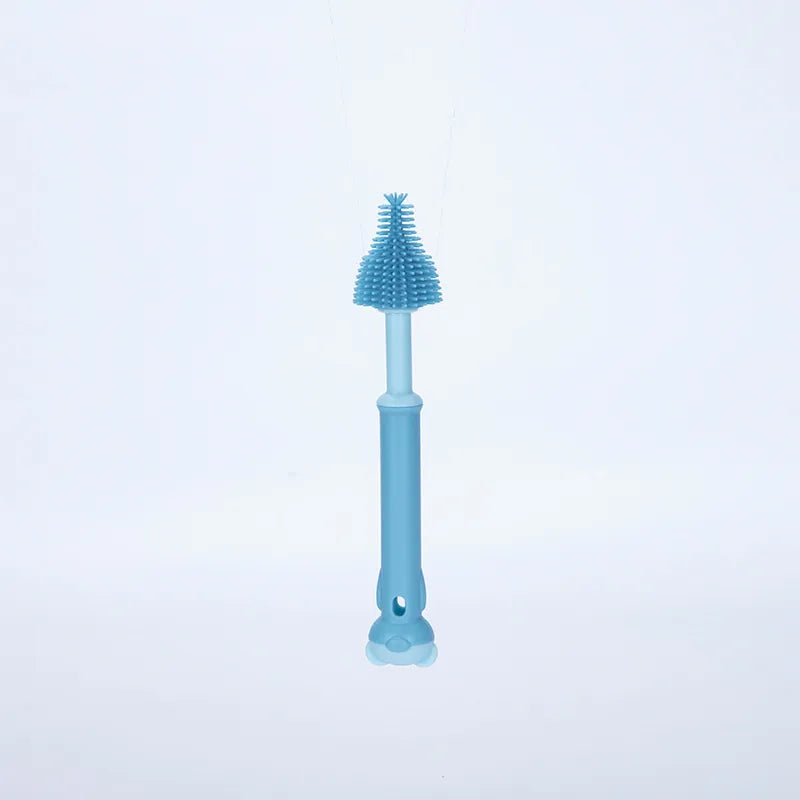casual solid color silica gel cleaning brush