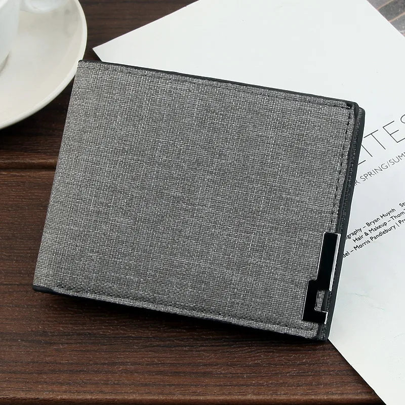 men's short wallet korean leisure large-capacity wallet card holder multi-card ultra-thin clutch