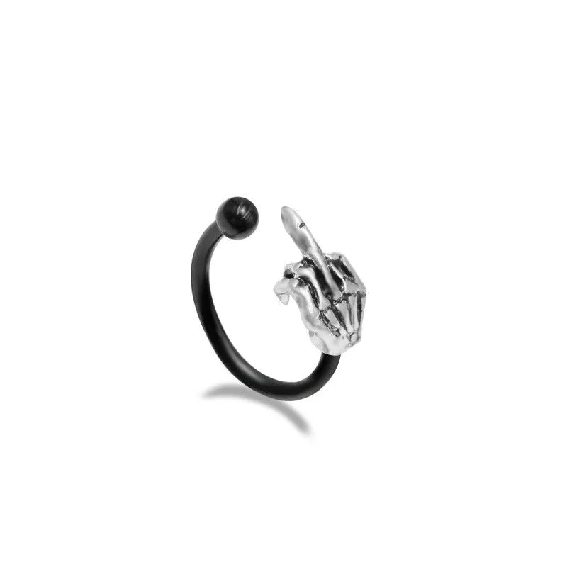 1 Piece Lip Rings Hip-Hop Animal Heart Shape Wings 316L Stainless Steel  Copper Epoxy Plating Inlay Rhinestones Zircon White Gold Plated Lip Rings Ear Cartilage Rings & Studs Nose Rings & Studs