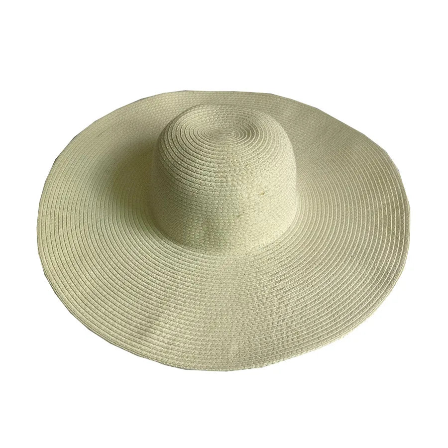 Women's Casual Style Basic Solid Color Big Eaves Straw Hat