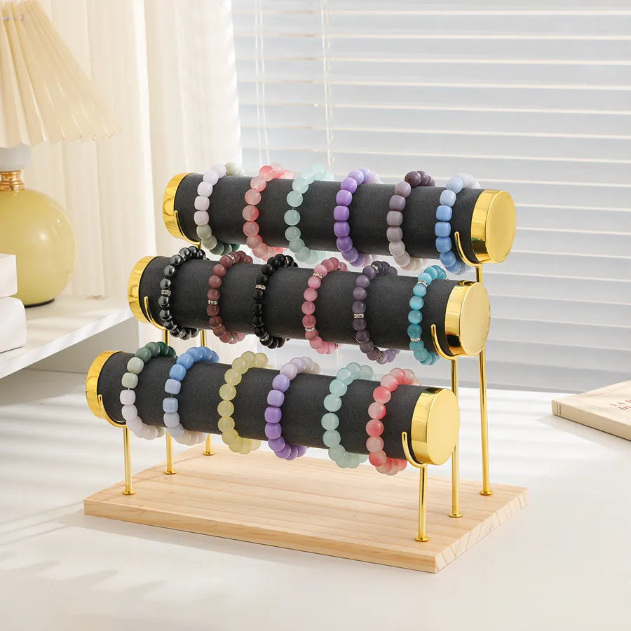 High-End Jewelry Display Stand Multi-Layer Bracelet Holder Watch Storage Rack Novelty Design Wooden Jewelry Accessory Showcase