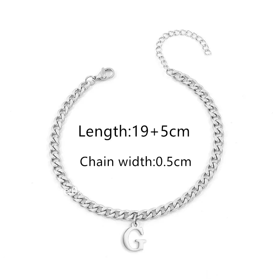 Simple Style Classic Style Letter 201 Stainless Steel 304 Stainless Steel Men's Bracelets