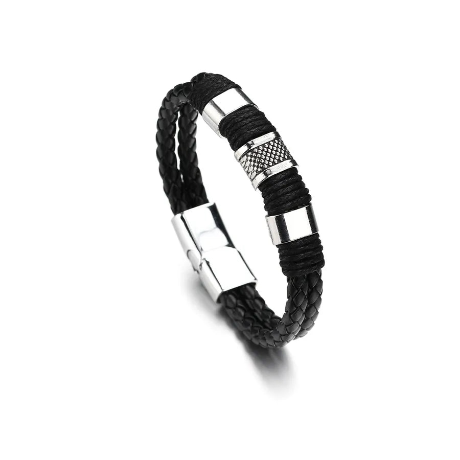 Simple Style Geometric No Inlaid Pu Leather Wholesale