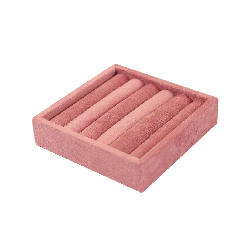 in Stock Pink Flannel Jewelry Stand Necklace Earring Ring Pendant Stand Jewelry Store Shooting Display Stand