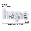 20 PCS/Package Alloy Color Block Pendant