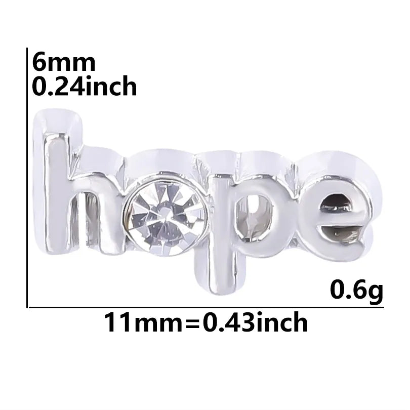 20 PCS/Package Alloy Color Block Pendant