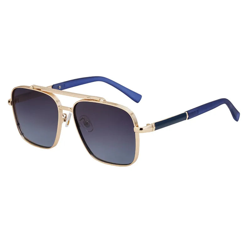 Retro Classic Style Square Pc Square Full Frame Men's Sunglasses