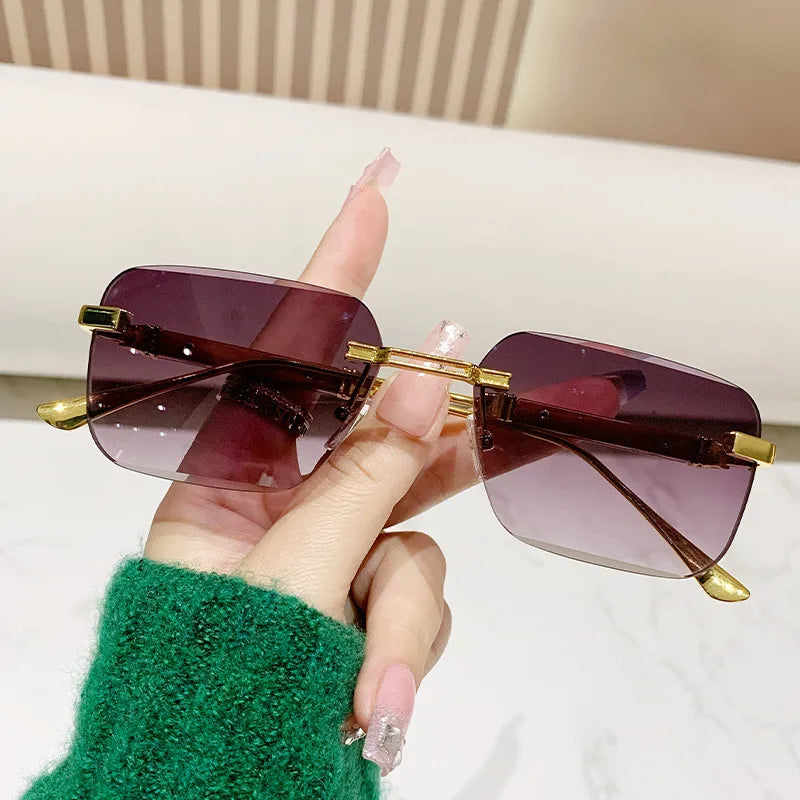 Simple Style Classic Style Color Block Pc Square Full Frame Women's Sunglasses